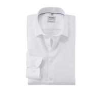 OLYMP Herren Oberhemd Langarm Level Five,Faux Uni,366 Level 5 Body fit (15.05.2015 - F16),21 New York Kent-2,Weiss 00,40