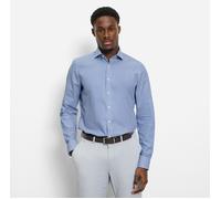 Businesshemd OLYMP "Level Five body fit", Herren, Gr. 43, N-Gr, blau (royal), Web, Obermaterial: 100% Baumwolle, gestreift, 2-Knopf-Manschette, Hemden, modisch gestreift (64432639-43) royal