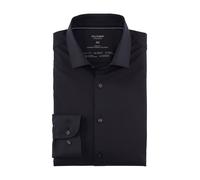 OLYMP Level Five 24/Seven, Atmungsaktives Stretch Hemd, body fit, Schwarz, Kent, 45 (0734646845)