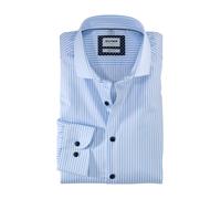 OLYMP Level Five, Business Hemd, body fit, Blau, Streifen, Kent, 46 (2108241146)