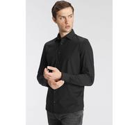 Olymp Langarm Business Hemd Level Five Body Fit, Schwarz 38
