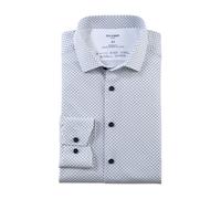 Businesshemd OLYMP "Luxor 24/Seven Modern Fit", Damen, Gr. 37, N-Gr, weiß, Web, Obermaterial: 64% Baumwolle, 27% Polyester, 9% Elasthan, 2-Knopf-Manschette, Hemden Businesshemd, Climate Control (73959