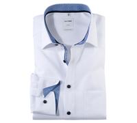 OLYMP Herren Businesshemd Langarm Luxor,Einfarbig,Comfort fit,New Kent,Weiss 00,41
