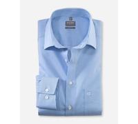OLYMP Luxor, Bügelfreies Business Hemd, comfort fit, Blau, Streifen, Kent, 42 (0726641142)