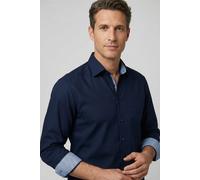 Businesshemd OLYMP "OLYMP Luxor, comfort fit, New Kent", Jungen, Gr. 46, Normaler Arm, kobalt, 100% Baumwolle, Hemden (47659000-46) kobalt