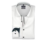 Businesshemd OLYMP "Luxor", Herren, Gr. 39, Verlängerter Arm, weiß, Web, Obermaterial: 100% Baumwolle, unifarben, normal, 2-Knopf-Manschette verstellbar, Hemden, New Kentkragen, modern fit (40063244-3