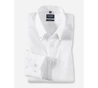 Businesshemd OLYMP "OLYMP Luxor, modern fit, Button-down", Herren, Gr. 37, Normaler Arm, weiß, 100% Baumwolle, Hemden (82742932-37) weiß