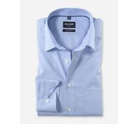Businesshemd OLYMP "Luxor modern fit", Herren, Gr. 41, N-Gr, blau (bleu), Web, Obermaterial: 100% Baumwolle, Hemden (94971626-41) bleu