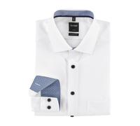 OLYMP Luxor modern fit Hemd extra Langer Arm Haifischkragen weiß
