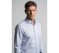 OLYMP Herren Oberhemd Langarm Luxor,Faux Uni,470 Modern Fit 26,19 Global Kent,Silbergrau 63,44