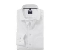 OLYMP Herren Oberhemd Langarm Luxor,Faux Uni,470 Modern Fit 26,19 Global Kent,Weiss 00,45