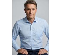 OLYMP Hemd Luxor Modern Fit Kentkragen 100% Baumwolle Langarm Blau Gr. 46
