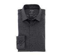 OLYMP No. Six Super Slim Jerseyhemd anthrazit, Melange