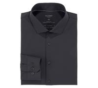 Businesshemd OLYMP "No. Six super slim" Gr. 42, N-Gr, schwarz Herren Hemden Oberhemden Jersey-Hemd (73634922-42)