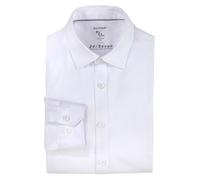 OLYMP No. Six 24/Seven, Atmungsaktives Stretch Hemd aus Jersey, super slim, Weiß, Kent, 45 (2503740045)
