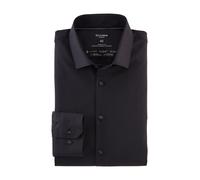 Businesshemd OLYMP "No. Six super slim" Gr. 42, N-Gr, schwarz Herren Hemden Oberhemden Jersey-Hemd (73634922-42)