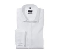 OLYMP No. Six Hemd mit Umschlagmanschetten Herren Super Slim Fit Baumwolle weiß Kent, 42