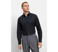 Businesshemd OLYMP "OLYMP Level Five 24/Seven, Body Fit, Kent", Herren, Gr. 38, Normaler Arm, schwarz, 64% Baumwolle, 27% Polyester, 9% Elasthan, Hemden (62734821-38) schwarz