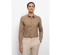 Businesshemd OLYMP "OLYMP Level Five 24/Seven, body fit, Kent", Herren, Gr. 40, Normaler Arm, taupe, 92% Baumwolle, 8% Elasthan, Hemden (82639901-40) taupe