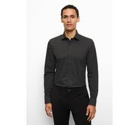 Businesshemd OLYMP "OLYMP Level Five 24/Seven, body fit, Kent", Herren, Gr. 44, Normaler Arm, anthrazit, 92% Baumwolle, 8% Elasthan, Hemden (10657823-44) anthrazit