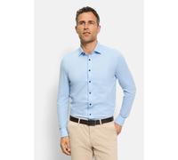 Businesshemd OLYMP "OLYMP Level Five 24/Seven, Body Fit, Kent", Herren, Gr. 46, Normaler Arm, blau (hellblau), 92% Baumwolle, 8% Elasthan, Hemden (62598838-46) hellblau