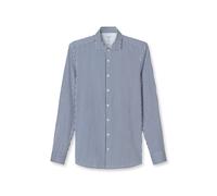 OLYMP Level 5 24/seven Hemd Streifen Navy - Größe 42 Dunkelblau 42