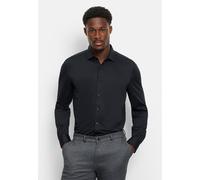 Businesshemd OLYMP "OLYMP Level Five 24/Seven, Body Fit, Modern Kent", Herren, Gr. 37, Normaler Arm, schwarz, 86% Polyamid, 14% Elasthan, Hemden (95439435-37) schwarz