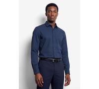 Businesshemd OLYMP "OLYMP Level Five 24/Seven, body fit, Modern Kent", Herren, Gr. 40, Normaler Arm, marine, 64% Baumwolle, 27% Polyester, 9% Elasthan, Hemden (15670169-40) marine