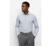 Businesshemd OLYMP "OLYMP Level Five 24/Seven, body fit, Modern Kent", Herren, Gr. 40, Normaler Arm, marine, 86% Polyamid, 14% Elasthan, Hemden (95509911-40) marine