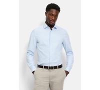OLYMP Herren Oberhemd Level Five 24/Seven – Body fit, Twill, Modern Kent – bleu Gr. 42
