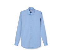 Olymp Herren Hemd Level 5 Body Fit Langarm, Stoned Blue, 37