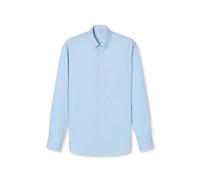 Businesshemd OLYMP "OLYMP Level Five, body fit, Button-down", Herren, Gr. 44, Normaler Arm, bleu, 100% Baumwolle, Hemden (35988127-44) bleu