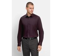 Businesshemd OLYMP "OLYMP Level Five, Body Fit, Kent", Herren, Gr. 38, Normaler Arm, lila (bordeaux), 97% Baumwolle, 3% Elastolefin, Hemden (29903246-38) bordeaux