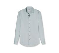 OLYMP Level Five Slim Fit Businesshemd aus Baumwoll-Mix mit Kentkragen in Gruen, Größe 40
