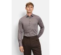 Businesshemd OLYMP "OLYMP Level Five, body fit, Kent", Herren, Gr. 42, Normaler Arm, nougat, 97% Baumwolle, 3% Elastolefin, Hemden (19518944-42) nougat