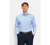 Businesshemd OLYMP "OLYMP Level Five, body fit, Kent", Herren, Gr. 45, Normaler Arm, bleu, 97% Baumwolle, 3% Elastolefin, Hemden (17932044-45) bleu