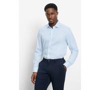 Businesshemd OLYMP "OLYMP Level Five, body fit, Kent mit extra langem Arm", Herren, Gr. 45, Normaler Arm, bleu, 97% Baumwolle, 3% Elastolefin, Hemden (66171966-45) bleu