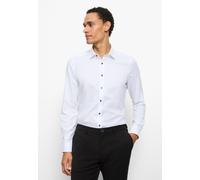 Businesshemd OLYMP "OLYMP Level Five, body fit, New York Kent", Herren, Gr. 37, Normaler Arm, weiß, 97% Baumwolle, 3% Elastolefin, Hemden (88142828-37) weiß