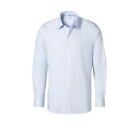 Businesshemd OLYMP "OLYMP Level Five, Body Fit, New York Kent", Herren, Gr. 38, Normaler Arm, blau (hellblau), 97% Baumwolle, 3% Elastolefin, Hemden (11272768-38) hellblau