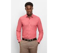 Businesshemd OLYMP "OLYMP Level Five, body fit, New York Kent", Herren, Gr. 38, Normaler Arm, ziegelrot, 100% Baumwolle, Hemden (39057607-38) ziegelrot