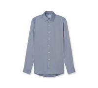 OLYMP Herren Oberhemd Langarm Level Five,Faux Uni,366 Level 5 Body fit (15.05.2015 - F16),21 New York Kent-2,royal 19,40