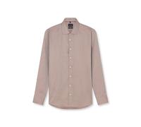 Businesshemd OLYMP "OLYMP Level Five, Body Fit, New York Kent", Herren, Gr. 41, Normaler Arm, beige (rotbraun), 97% Baumwolle, 3% Elastolefin, Hemden (84831129-41) rotbraun