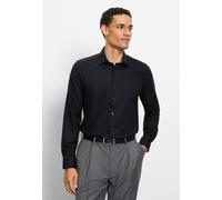 Businesshemd OLYMP "OLYMP Level Five, body fit, New York Kent", Herren, Gr. 41, Normaler Arm, schwarz, 97% Baumwolle, 3% Elastolefin, Hemden (94770356-41) schwarz