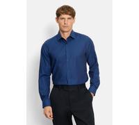 Businesshemd OLYMP "OLYMP Level Five, body fit, New York Kent", Herren, Gr. 44, Normaler Arm, marine, 100% Baumwolle, Hemden (29671466-44) marine