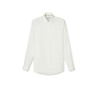 Businesshemd OLYMP "OLYMP Level Five, Body Fit, New York Kent", Herren, Gr. 45, Normaler Arm, weiß (hellbeige), 97% Baumwolle, 3% Elastolefin, Hemden (47669852-45) hellbeige