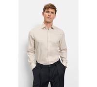 Businesshemd OLYMP "OLYMP Level Five, body fit, New York Kent", Herren, Gr. 46, Normaler Arm, beige, 97% Baumwolle, 3% Elastolefin, Hemden (70295318-46) beige