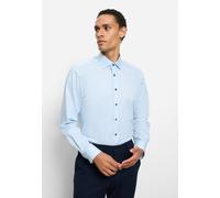 Businesshemd OLYMP "OLYMP Level Five, body fit, New York Kent", Jungen, Gr. 40, Normaler Arm, bleu, 97% Baumwolle, 3% Elastolefin, Hemden (41680906-40) bleu