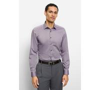 Businesshemd OLYMP "OLYMP Level Five, body fit, New York Kent", Jungen, Gr. 43, Normaler Arm, aubergine, 97% Baumwolle, 3% Elastolefin, Hemden (25158317-43) aubergine