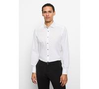 Businesshemd OLYMP "OLYMP Level Five, body fit, Royal Kent", Herren, Gr. 42, Normaler Arm, weiß, 97% Baumwolle, 3% Elastolefin, Hemden Businesshemd (15990448-42)