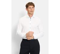 Businesshemd OLYMP "OLYMP Level Five, body fit, Royal Kent", Herren, Gr. 44, Normaler Arm, weiß, 97% Baumwolle, 3% Elastolefin, Hemden (57799107-44) weiß